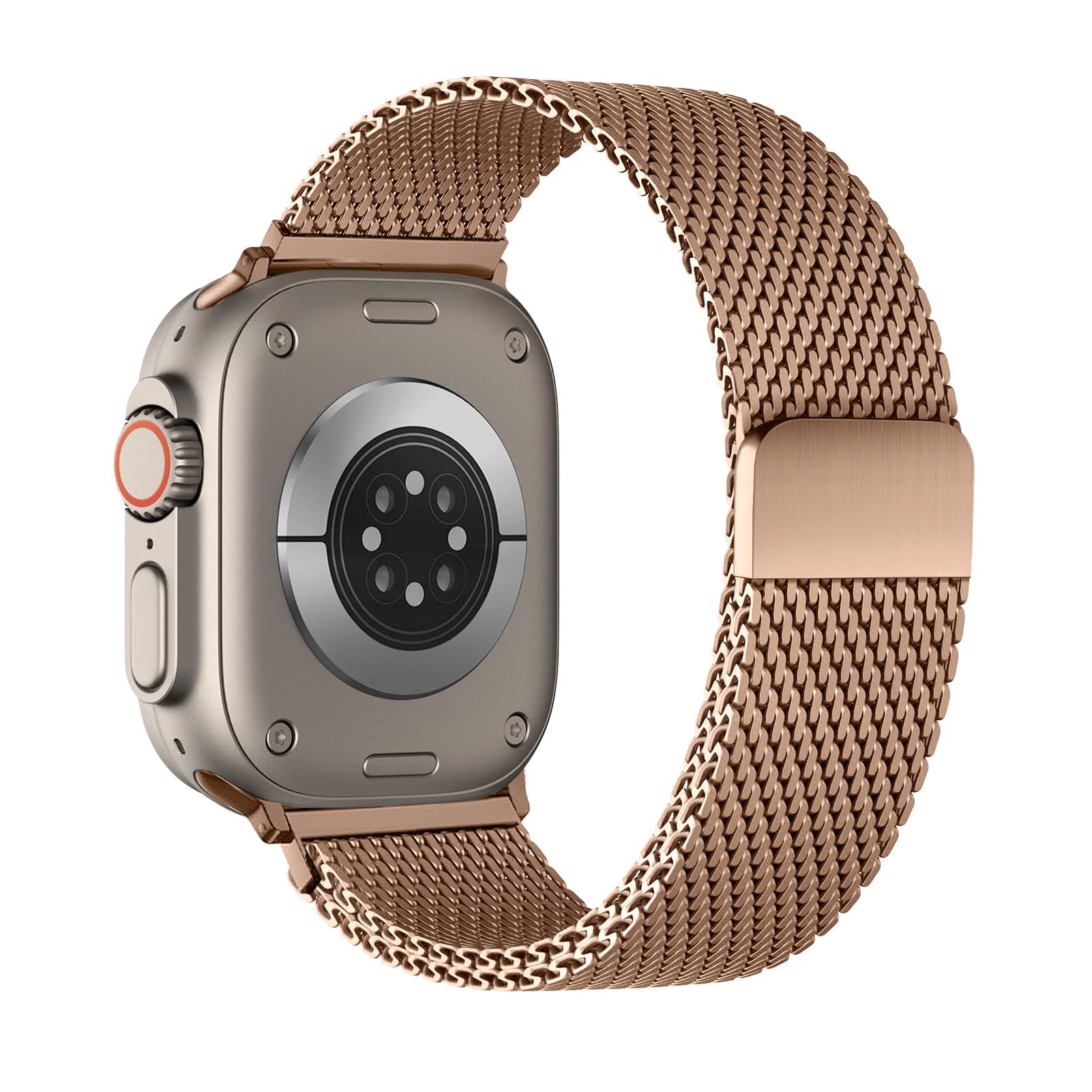 WSYB Milanese Magnetic Band Compatible with Apple Watch, Breathable Stainless Steel Mesh with Strong Magnetic Buckle, Compatible with iWatch Series Ultra 11 10 9 8 7 6 SE
