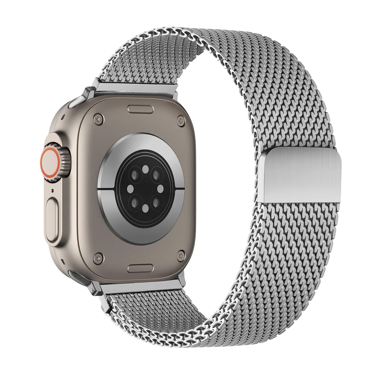 WSYB Milanese Magnetic Band Compatible with Apple Watch, Breathable Stainless Steel Mesh with Strong Magnetic Buckle, Compatible with iWatch Series Ultra 11 10 9 8 7 6 SE